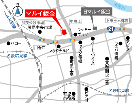 マルイ鈑金地図